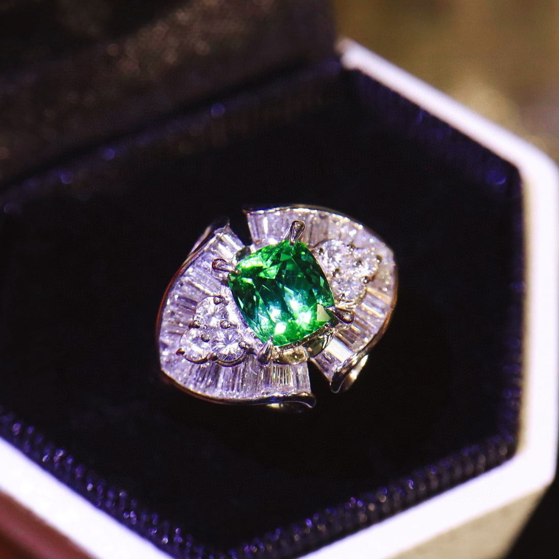 14k Gold 1.74 Ctw Natural Tourmaline & Diamond Ring - 3