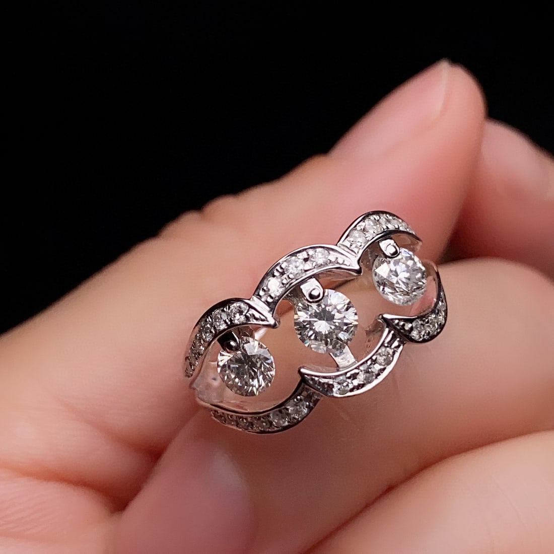 14k Gold 1.16 Ct Natural H Diamond Ring - 3