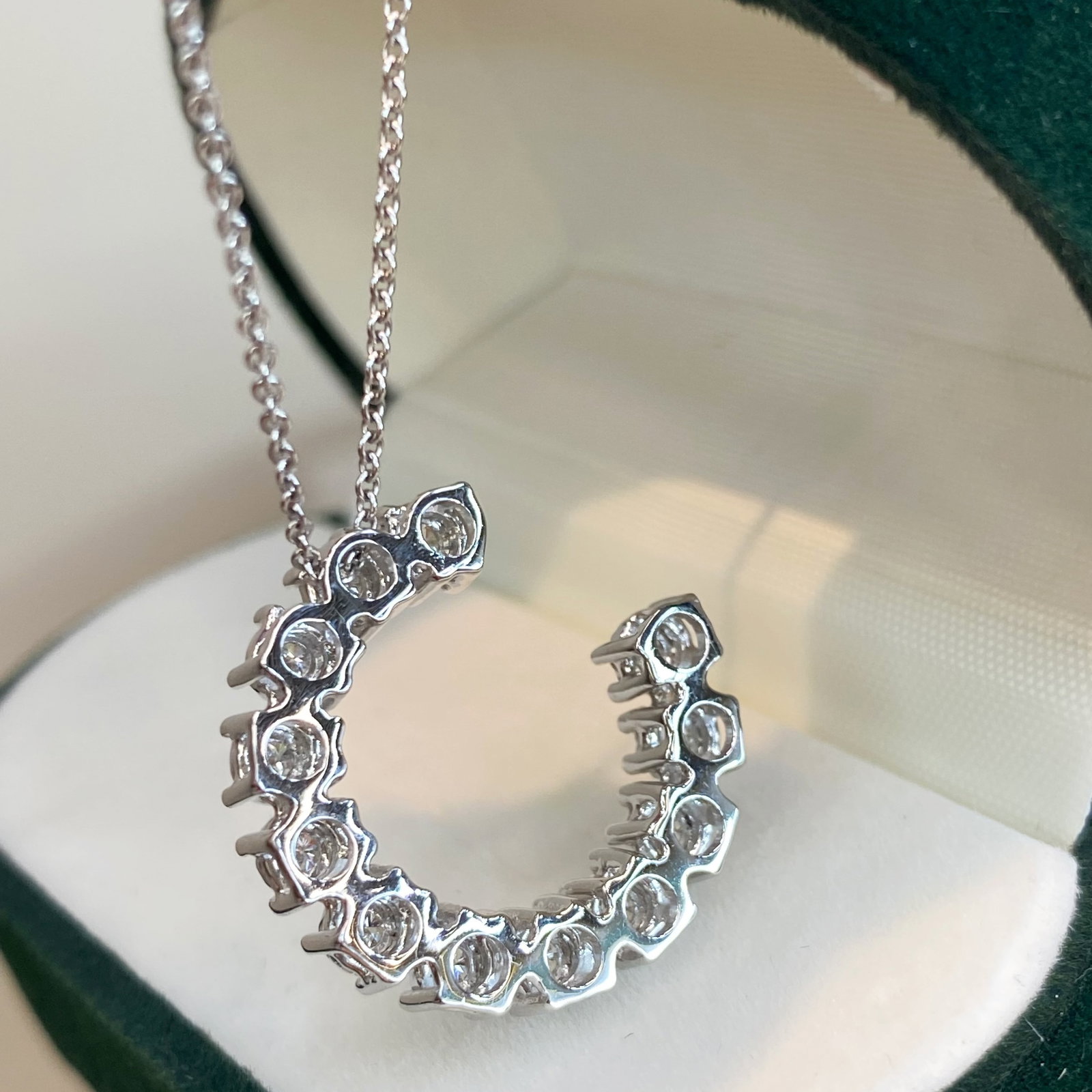 14k Gold 0.53 Ct Natural H Diamond Necklace - 6