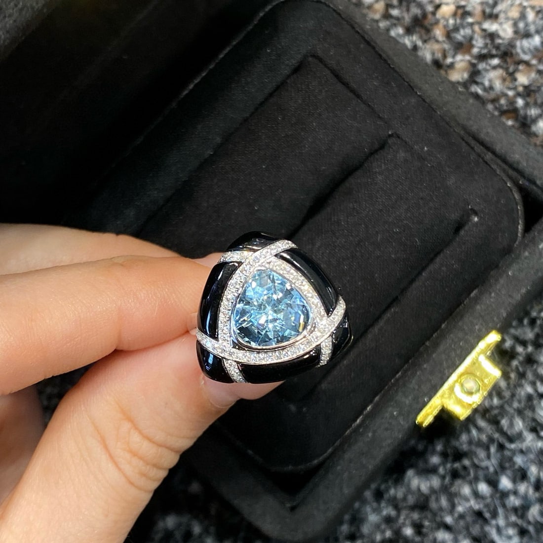14k Gold 3.04 Ctw Natural Aquamarine & Diamond Ring - 3