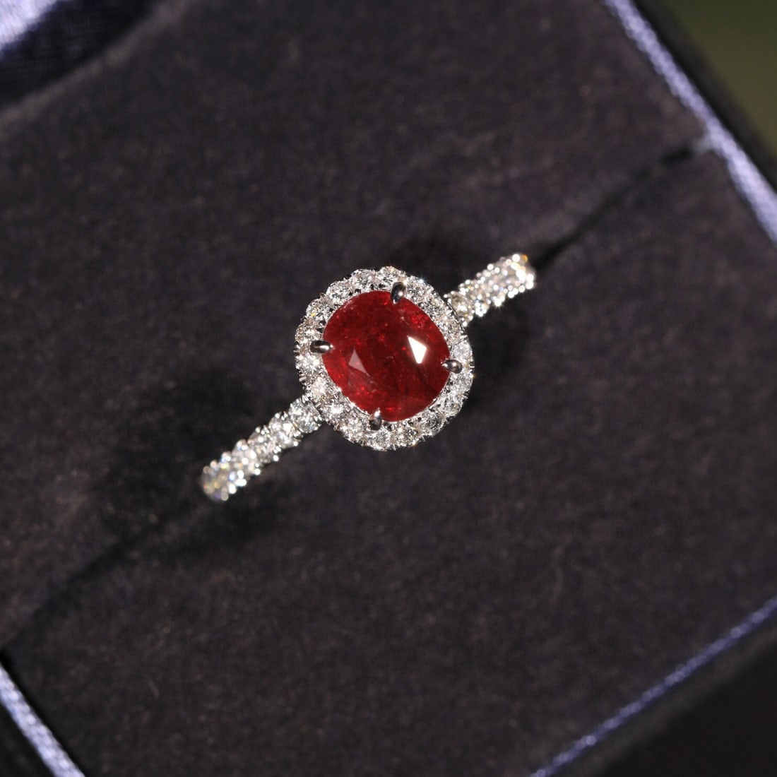 14k Gold 1.24 Ct Natural Ruby & Diamond Ring - 2