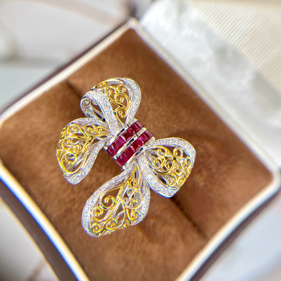 14k Gold 1.80 Ctw Natural Ruby & Diamond Ring - 3