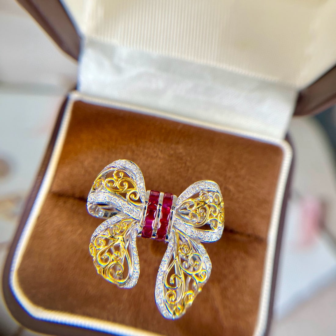 14k Gold 1.80 Ctw Natural Ruby & Diamond Ring - 6