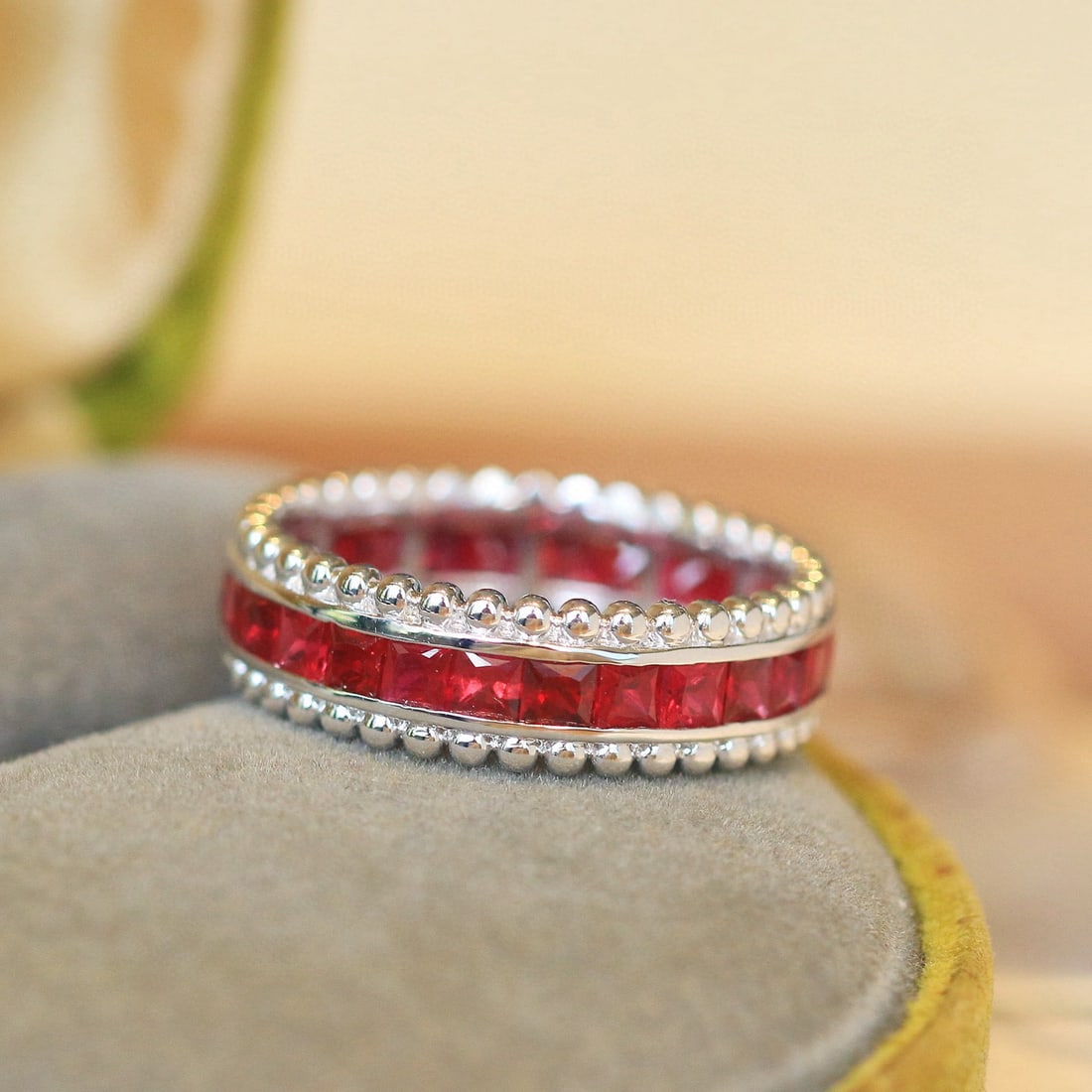 14k Gold 2.68 Ct Natural Ruby Ring - 5