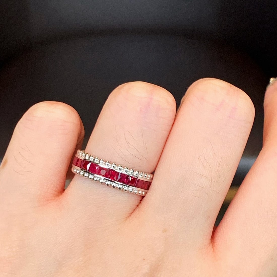 14k Gold 2.68 Ct Natural Ruby Ring - 7