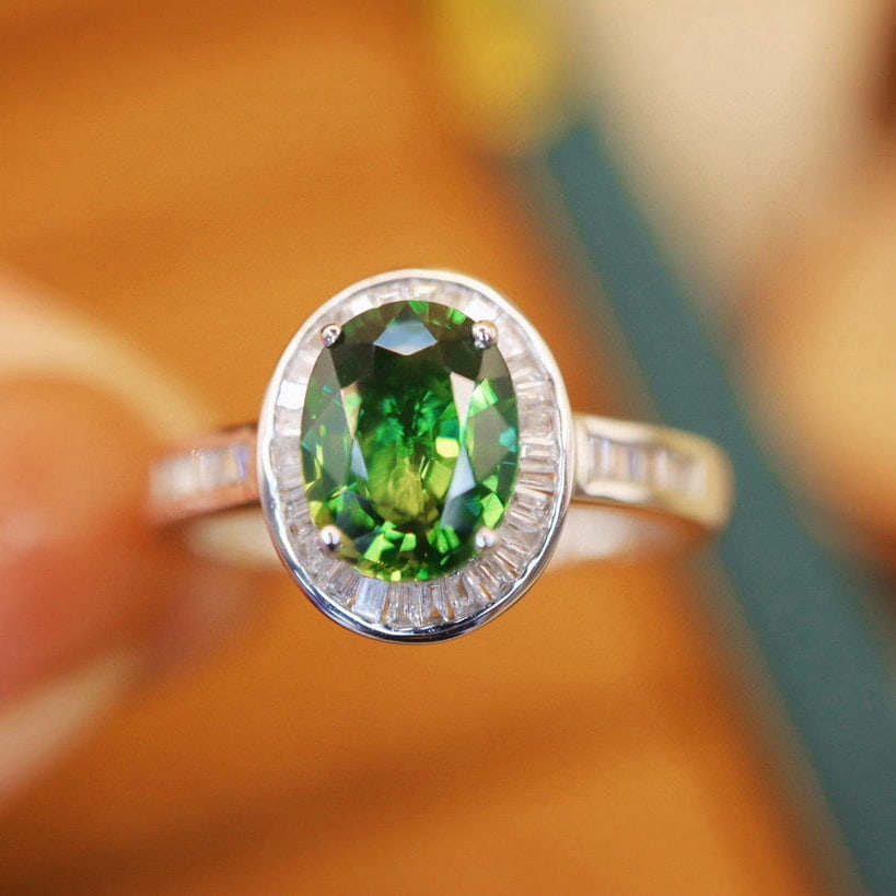 14k Gold 1.92 Ctw Natural Sapphire & Diamond Ring (1 of 6)