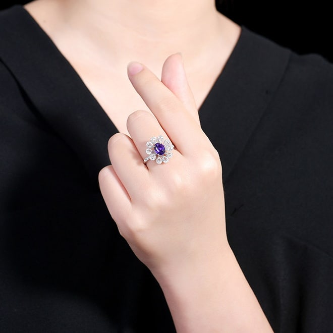 14k Gold 2.53 Ctw Natural Sapphire & Diamond Ring/pendant( Without Chain ) - 6