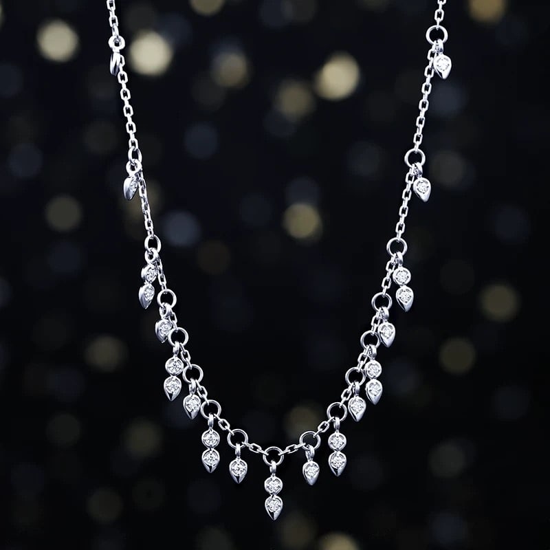 14k Gold 0.3 Ct Natural H Diamond Necklace: Ref:230995007 // gold content:14k gold // main gemstone:diamond // shape:round // carat weight:0. 3ct // clarity grade:vs-si // color:h // treatment:natural // cut grade:g // Condition: New Low Estima