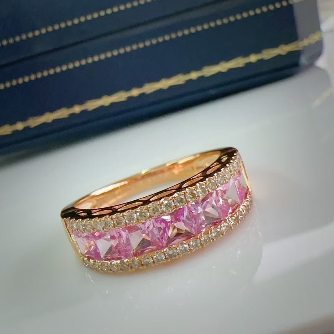 14k Gold 1.73 Ctw Natural Sapphire & Diamond Ring - 3