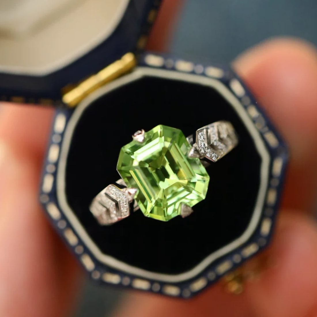 14k Gold 4.69 Ctw Natural Tourmaline & Diamond Ring - 4