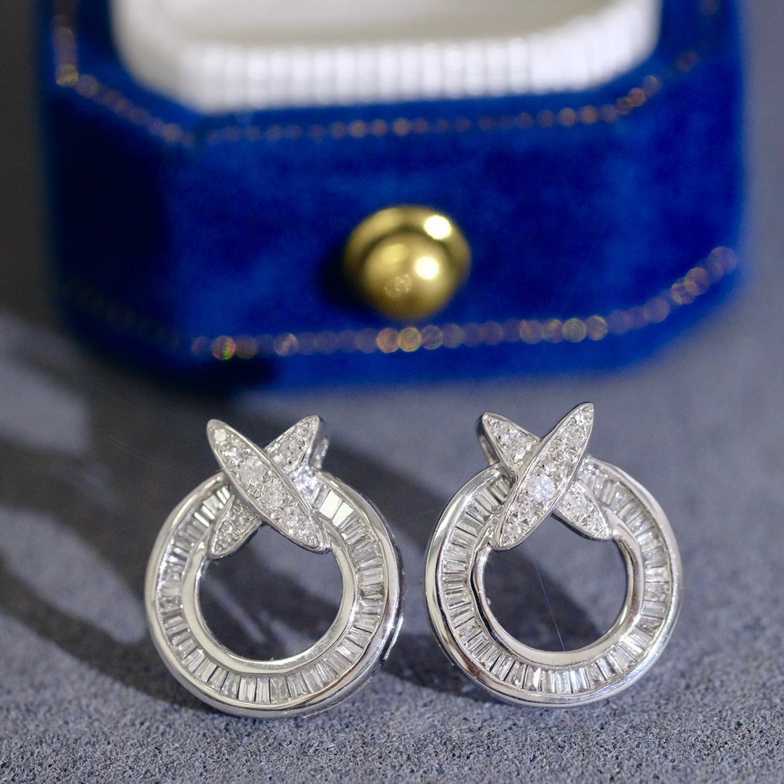 14k Gold 0.5 Ct Natural H Diamond Earrings - 2