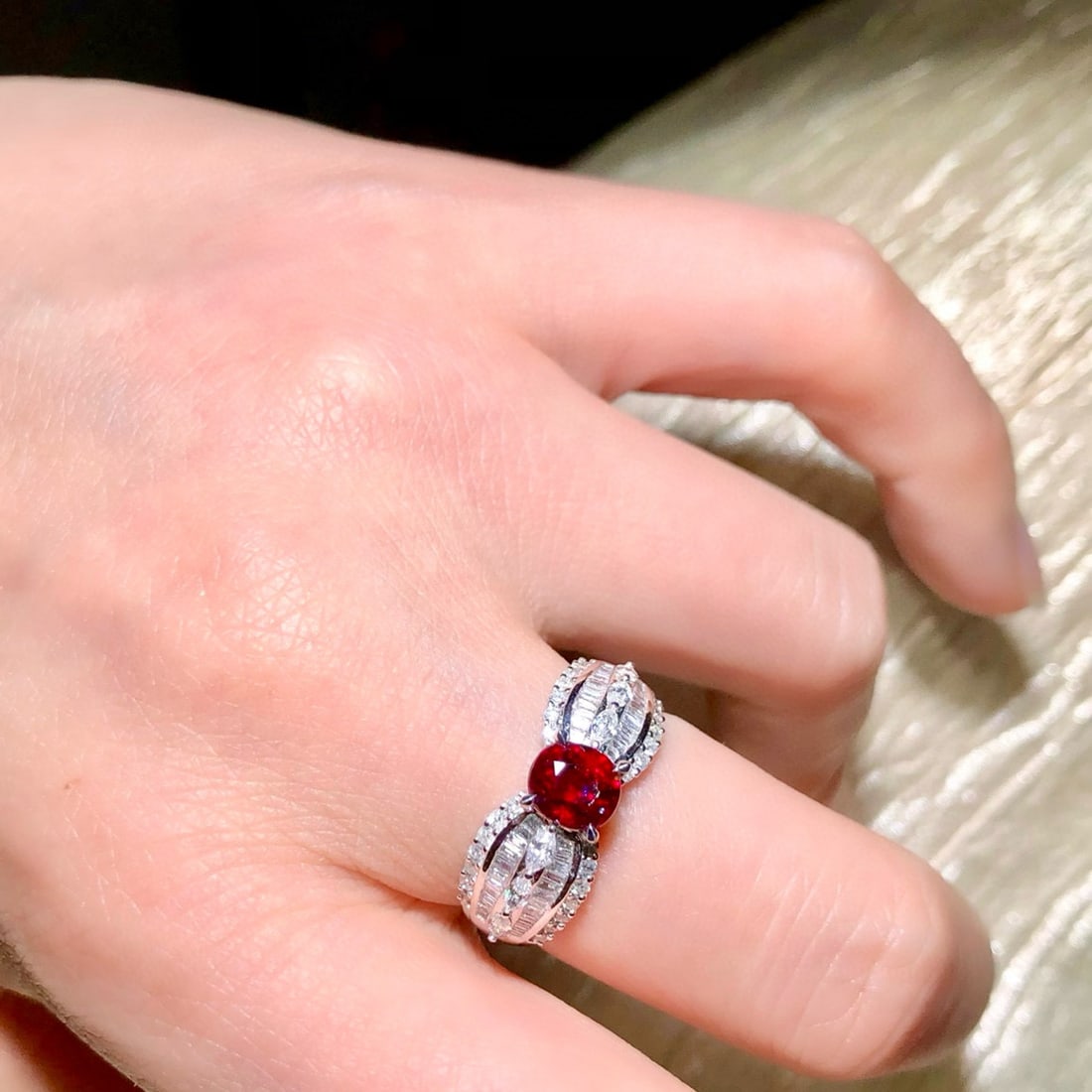 14k Gold 1.75 Ctw Natural Ruby & Diamond Ring - 6