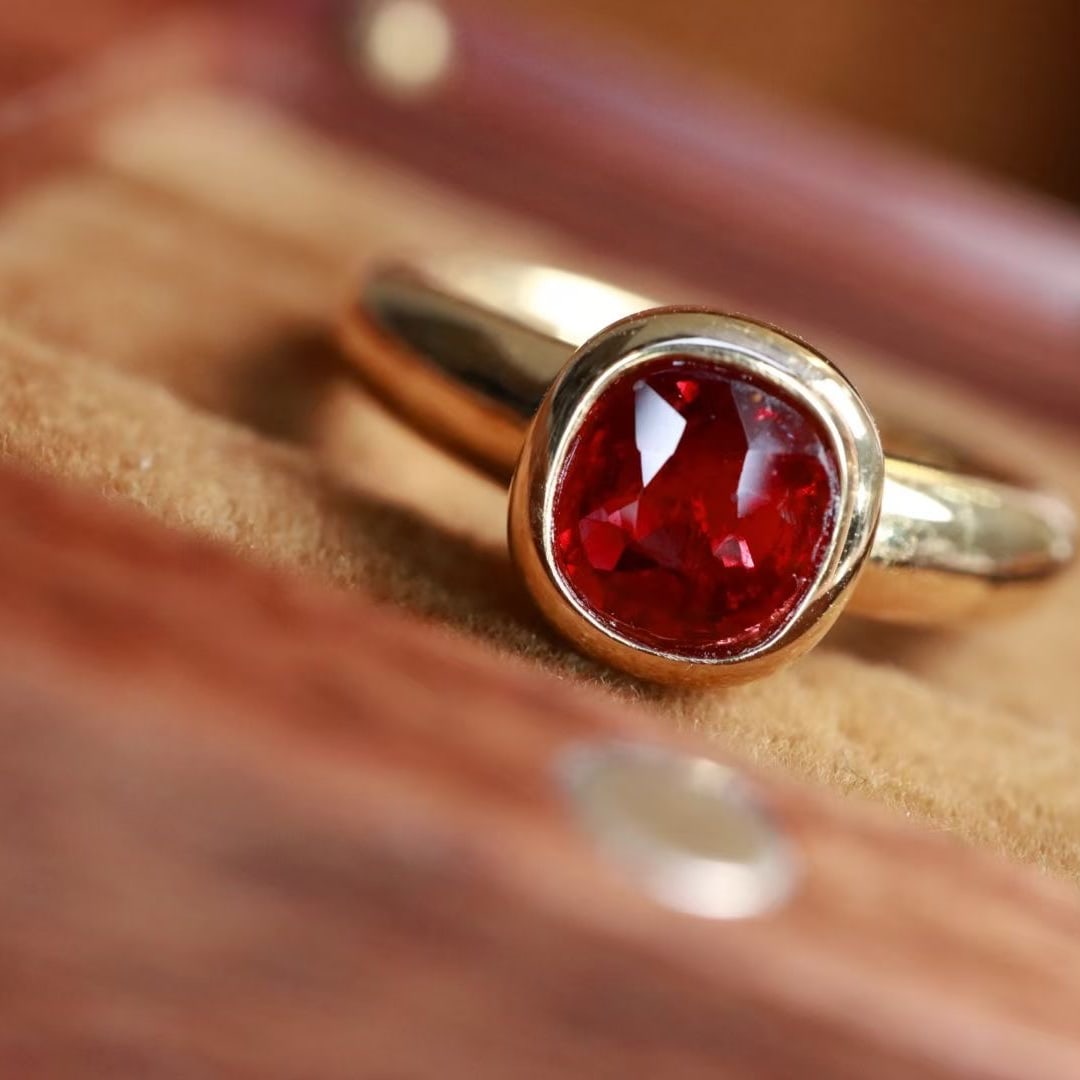 14k Gold 1.06 Ct Natural Ruby Ring - 2