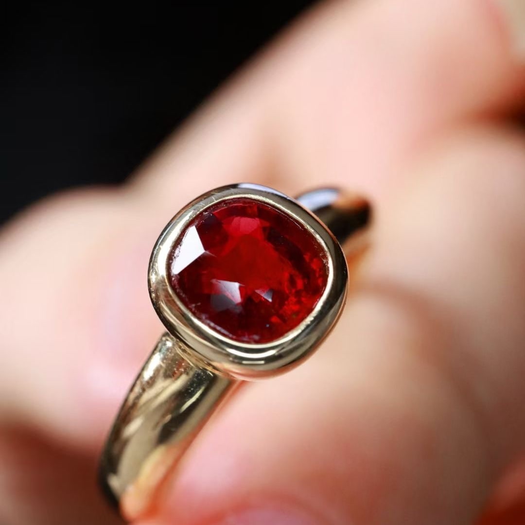 14k Gold 1.06 Ct Natural Ruby Ring - 3
