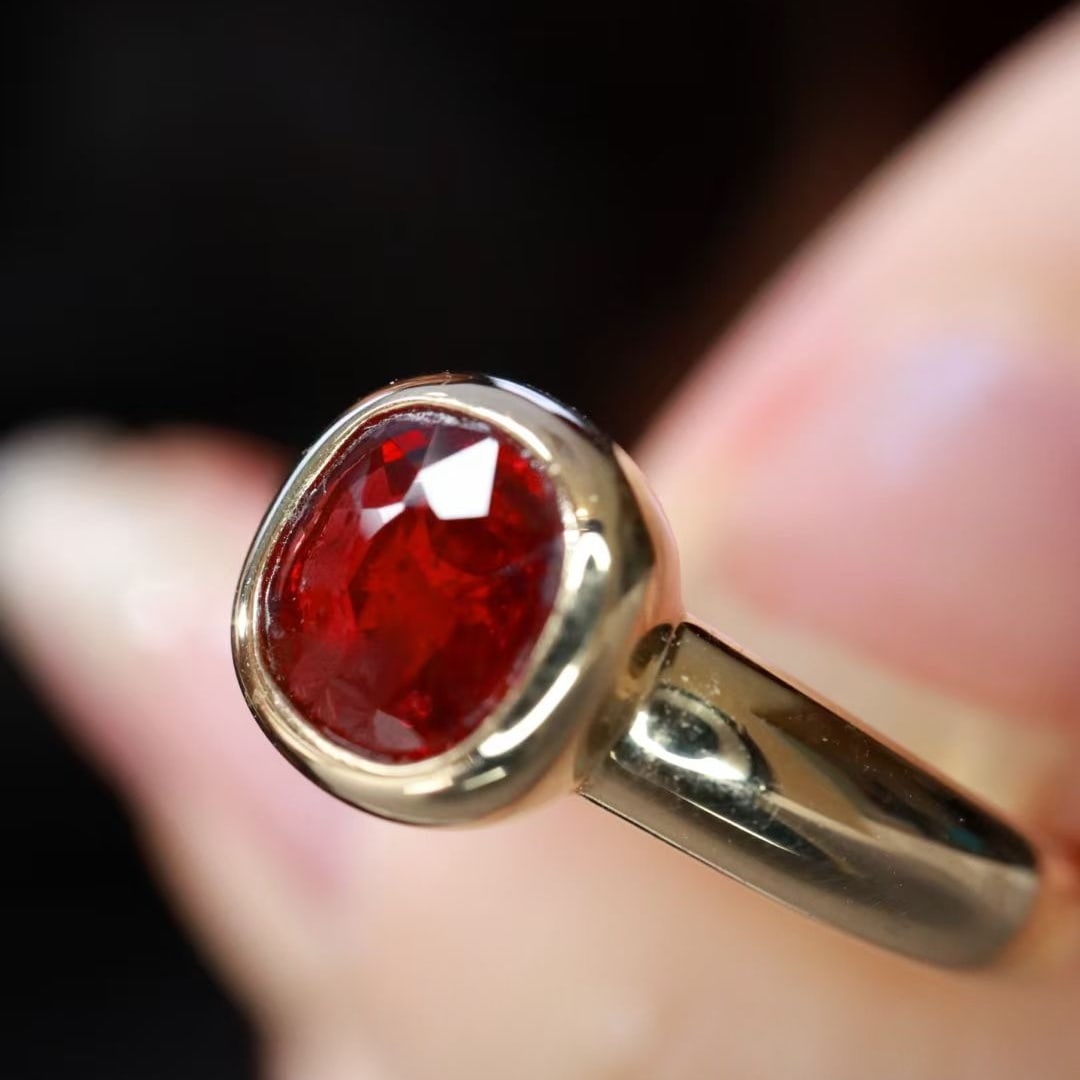 14k Gold 1.06 Ct Natural Ruby Ring - 4