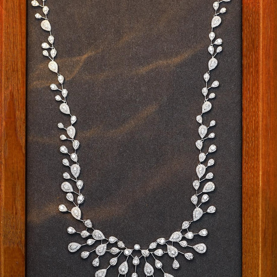 14k Gold 6.8 Ct Natural H Diamond Necklace - 4
