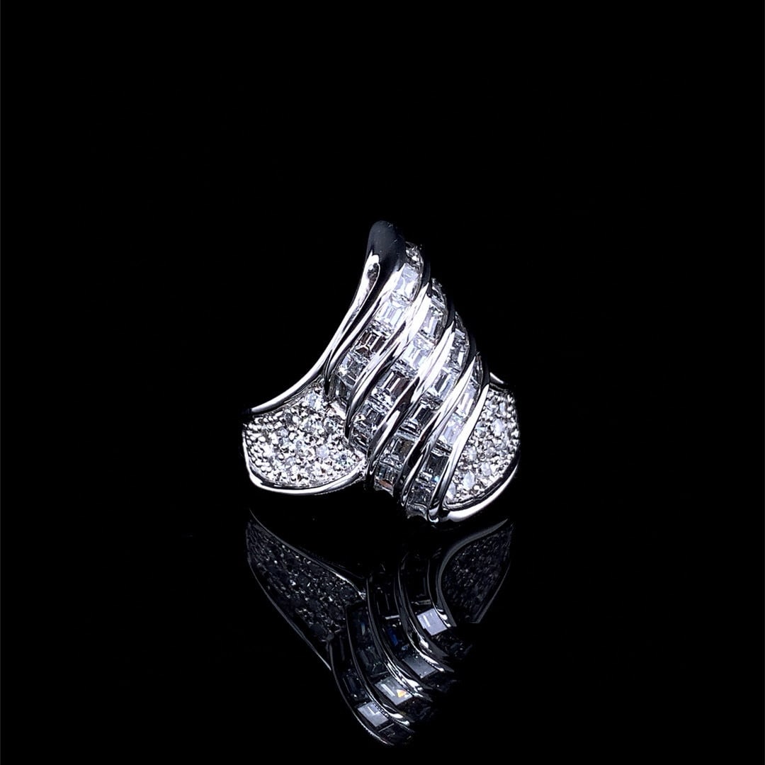 14k Gold 1.73 Ct Natural H Diamond Ring - 2