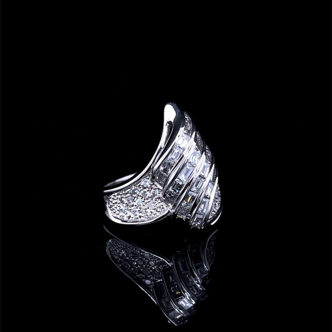 14k Gold 1.73 Ct Natural H Diamond Ring - 3