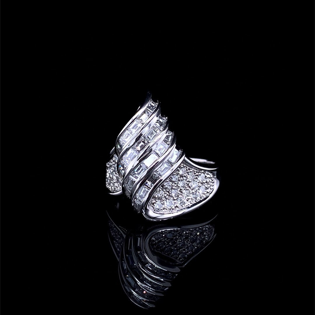 14k Gold 1.73 Ct Natural H Diamond Ring - 4