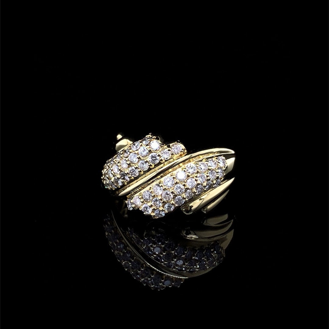 14k Gold 1.04 Ct Natural H Diamond Ring - 3