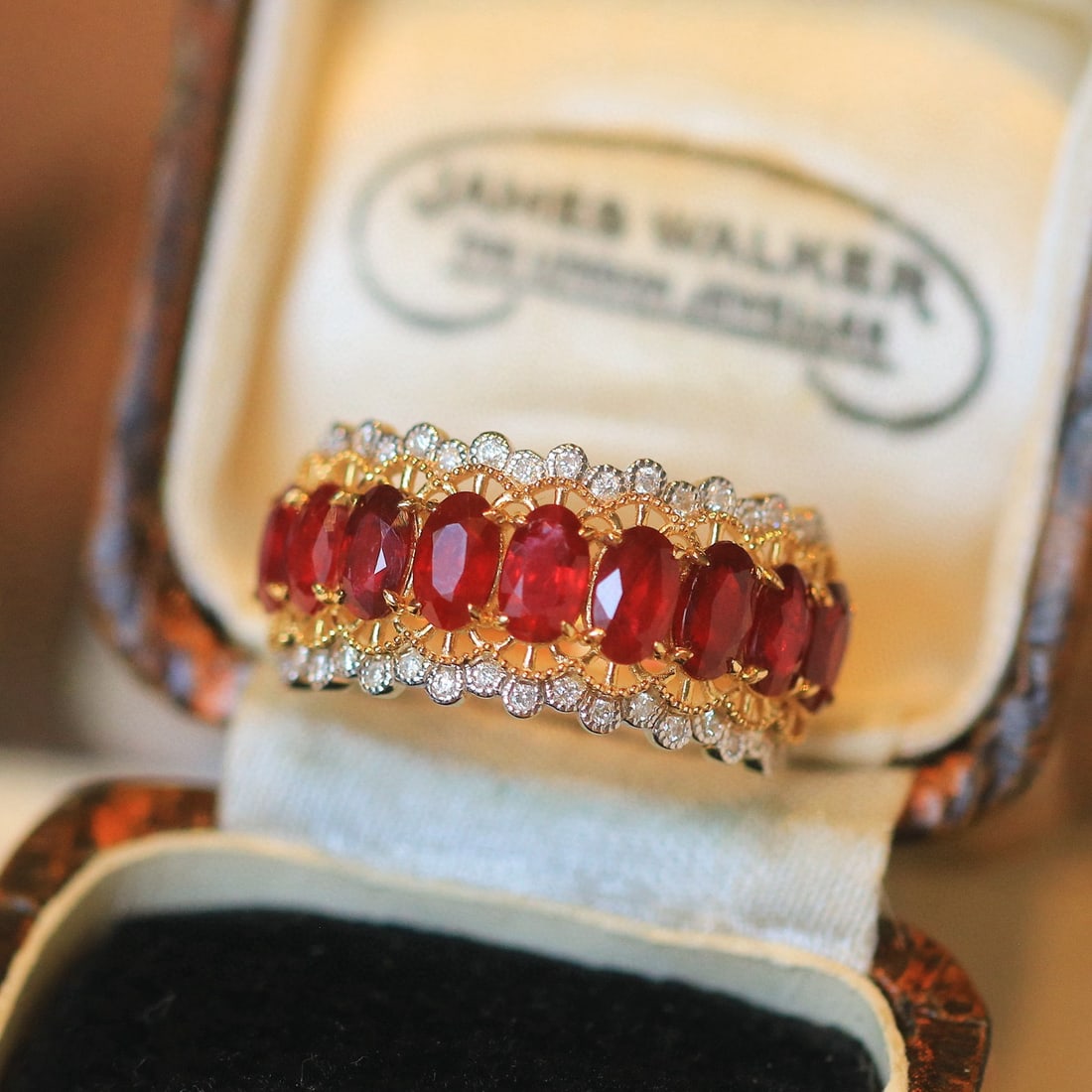 14k Gold 2.82 Ctw Natural Ruby & Diamond Ring - 5
