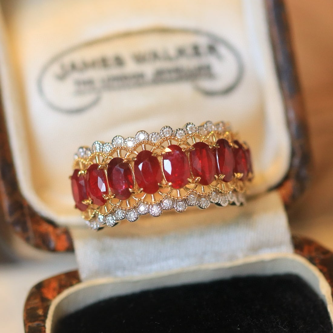 14k Gold 2.82 Ctw Natural Ruby & Diamond Ring - 6