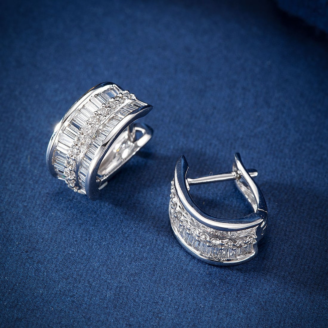 14k Gold 0.91 Ctw Natural H Diamond Earrings - 2