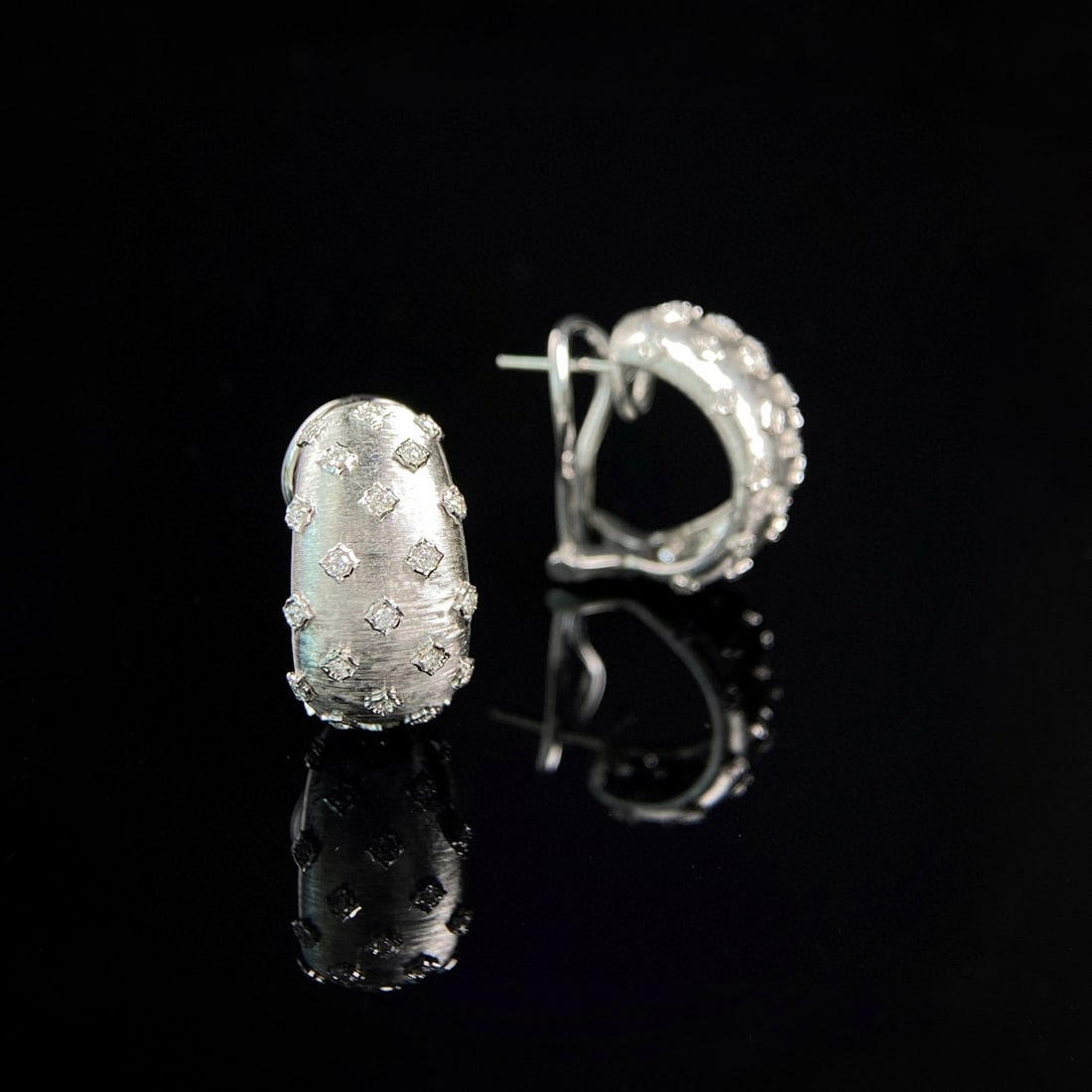 14k Gold 0.27 Ct Natural H Diamond Earrings - 3