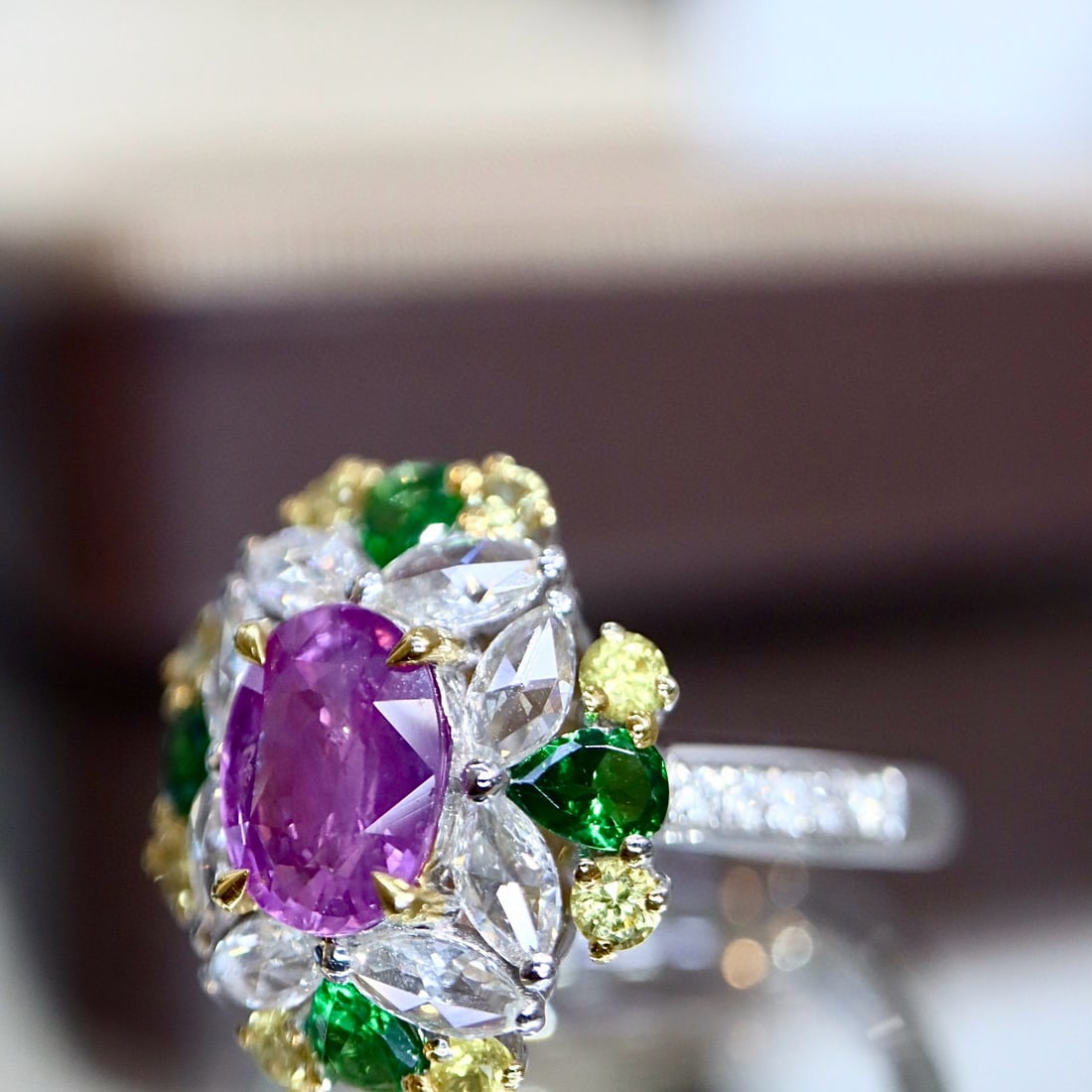 14k Gold 1.88 Ctw Natural Sapphire & Diamond Ring - 3