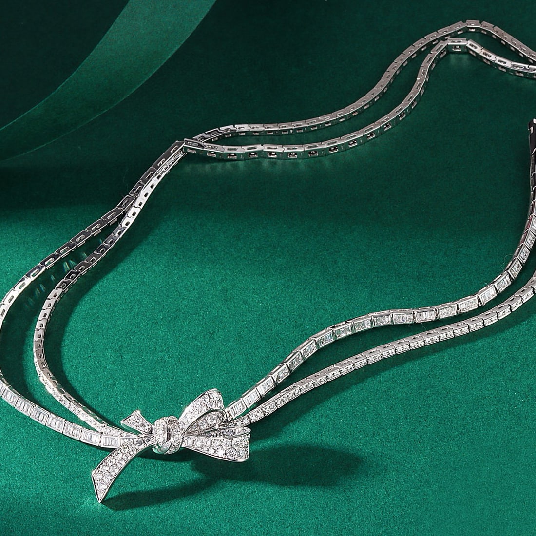 14k Gold 9.72 Ct Natural H Diamond Necklace - 3