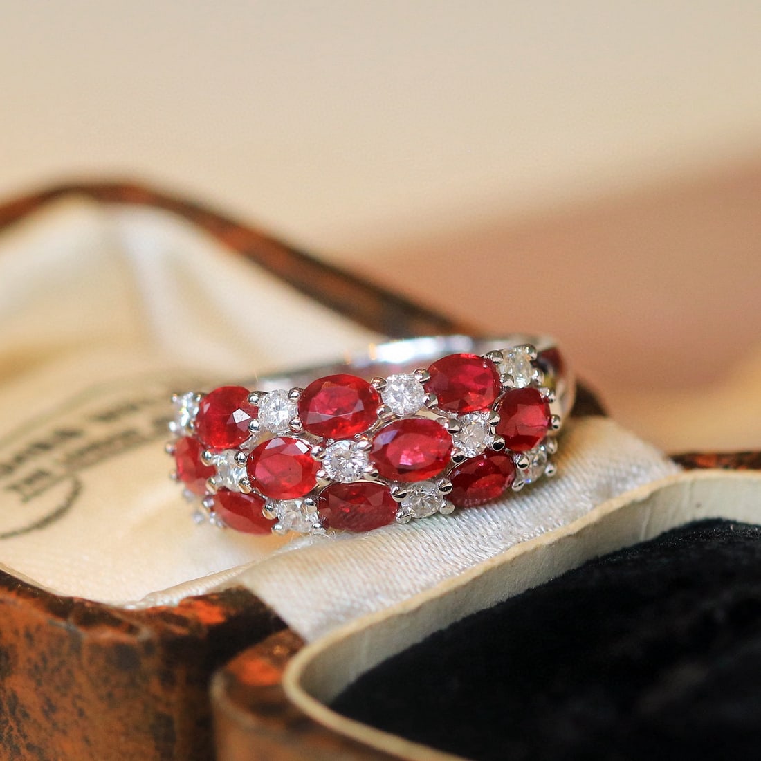 14k Gold 2.35 Ctw Natural Ruby & Diamond Ring - 3