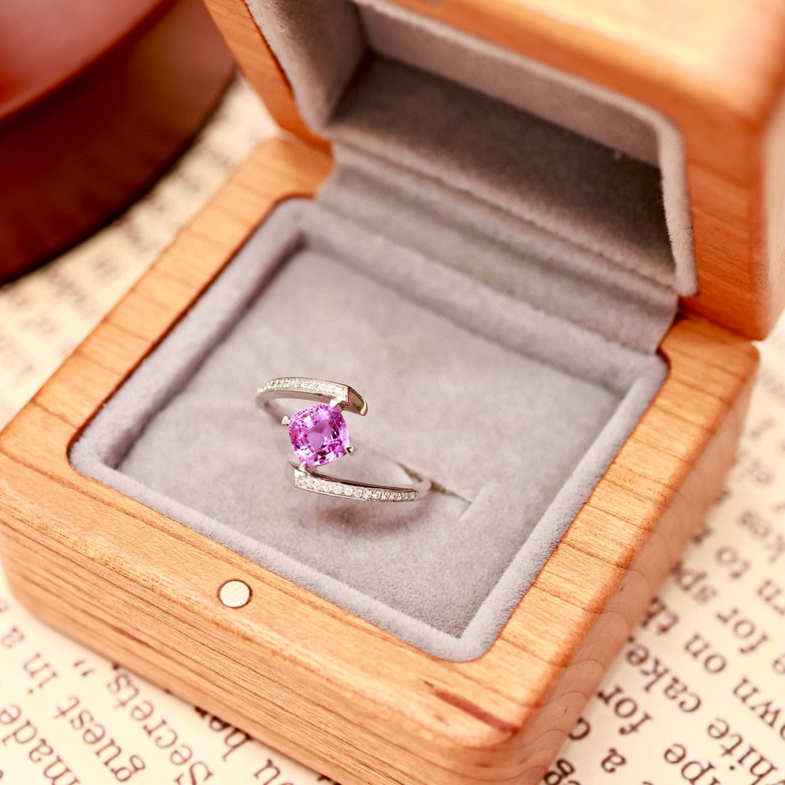 14k Gold 1.13 Ctw Natural Sapphire & Diamond Ring - 2