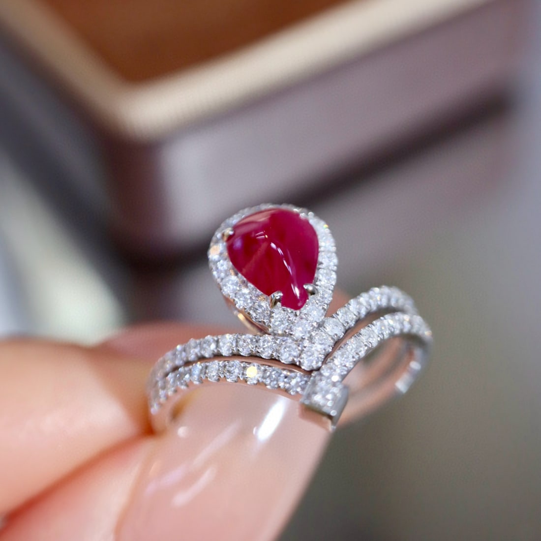 14k Gold 1.52 Ctw Natural Ruby & Diamond Ring - 3