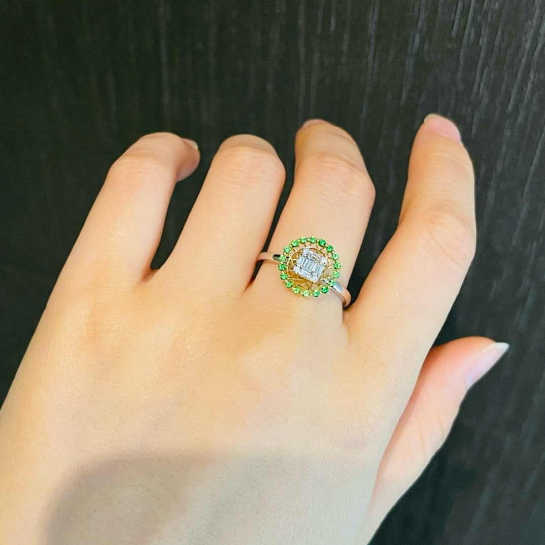 14k Gold 0.40 Ctw Natural H Diamond Ring - 3