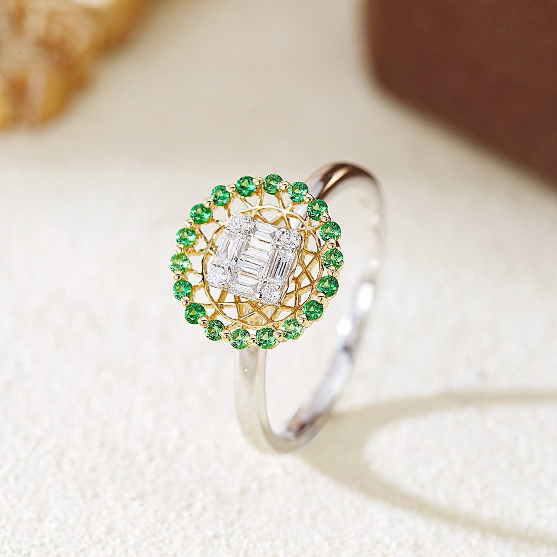 14k Gold 0.40 Ctw Natural H Diamond Ring - 4