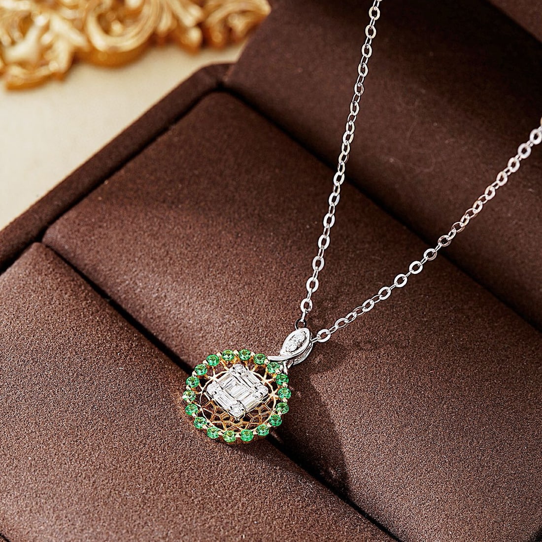 14k Gold 0.40 Ctw Natural H Diamond Necklace - 4
