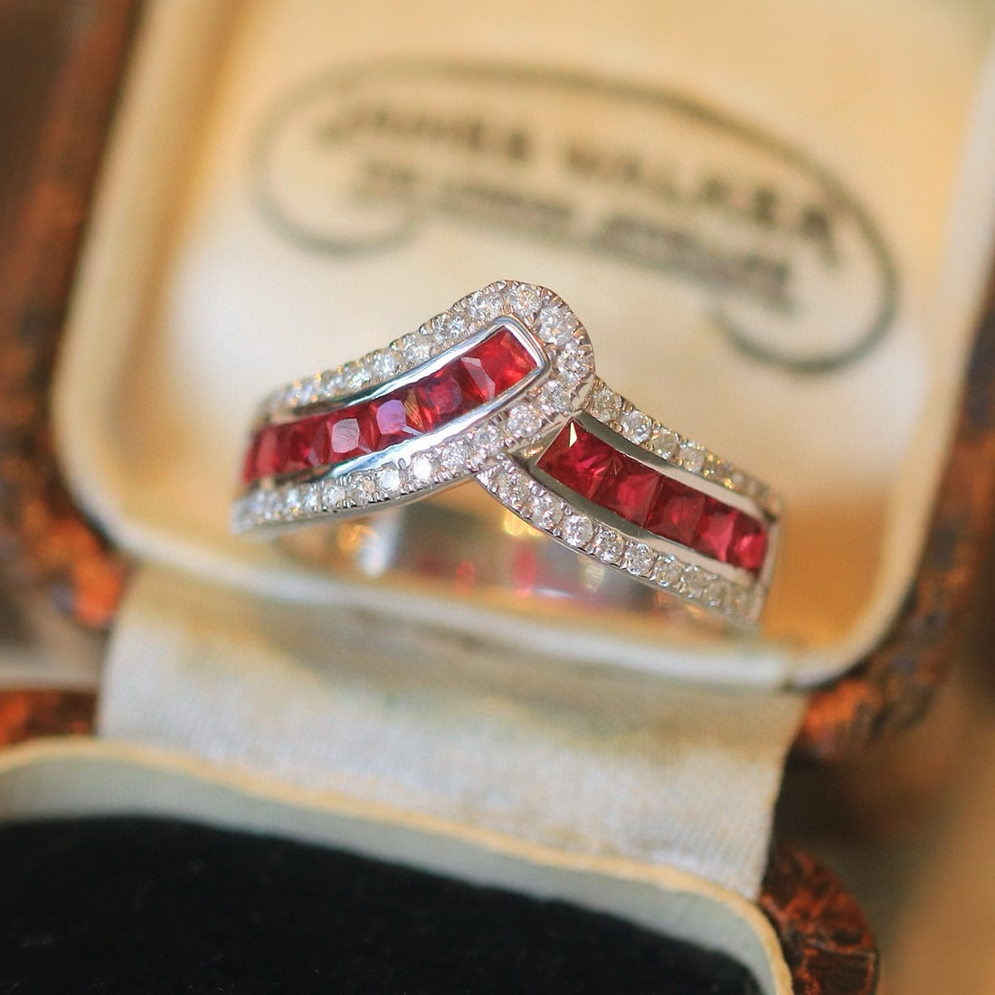 14k Gold 1.34 Ctw Natural Ruby & Diamond Ring - 2