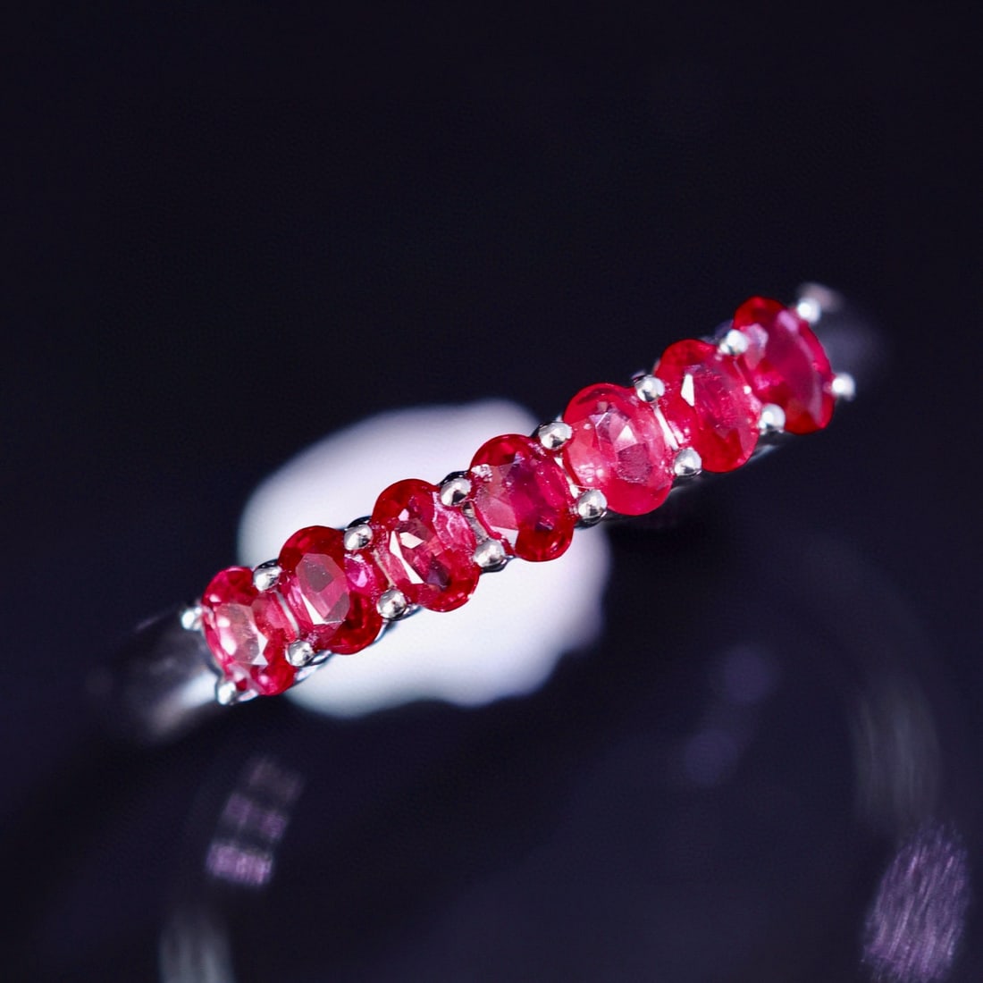 14k Gold 0.6 Ct Natural Ruby Ring: Ref:230996145 // gold content:14k gold // ring size:7. 25us // // main gemstone:ruby // shape:oval // carat weight:0. 6ct // color:red // treatment:natural // Condition: New Low Estimate: 1400.00