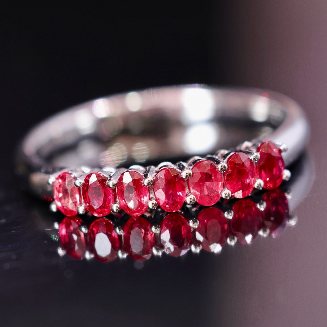 14k Gold 0.6 Ct Natural Ruby Ring - 2