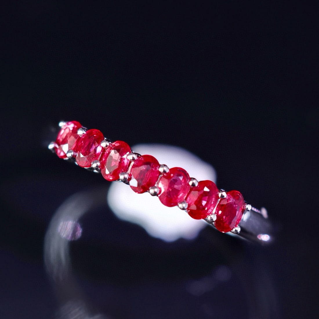 14k Gold 0.6 Ct Natural Ruby Ring - 3