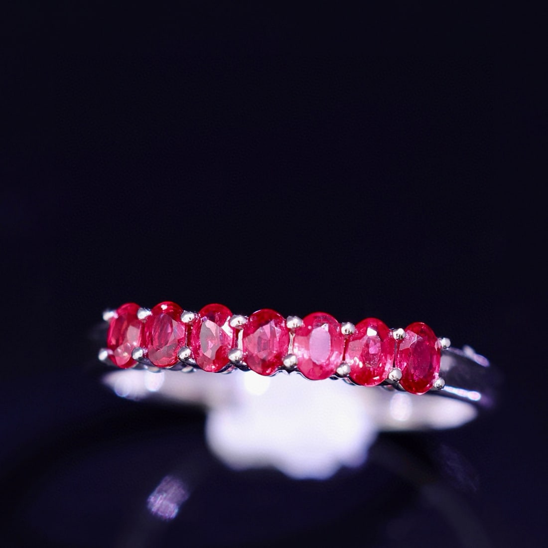 14k Gold 0.6 Ct Natural Ruby Ring - 4