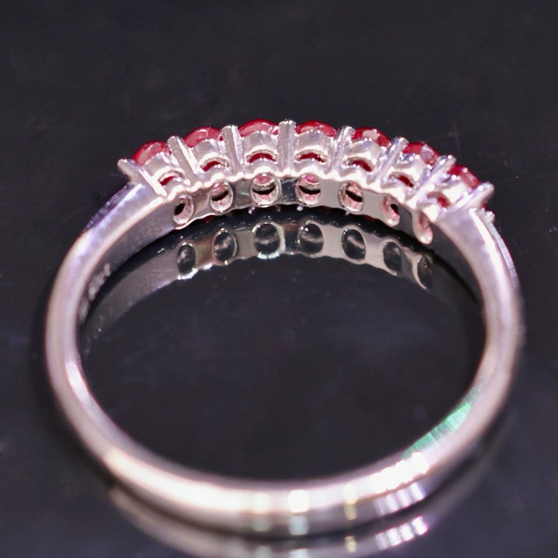 14k Gold 0.6 Ct Natural Ruby Ring - 6