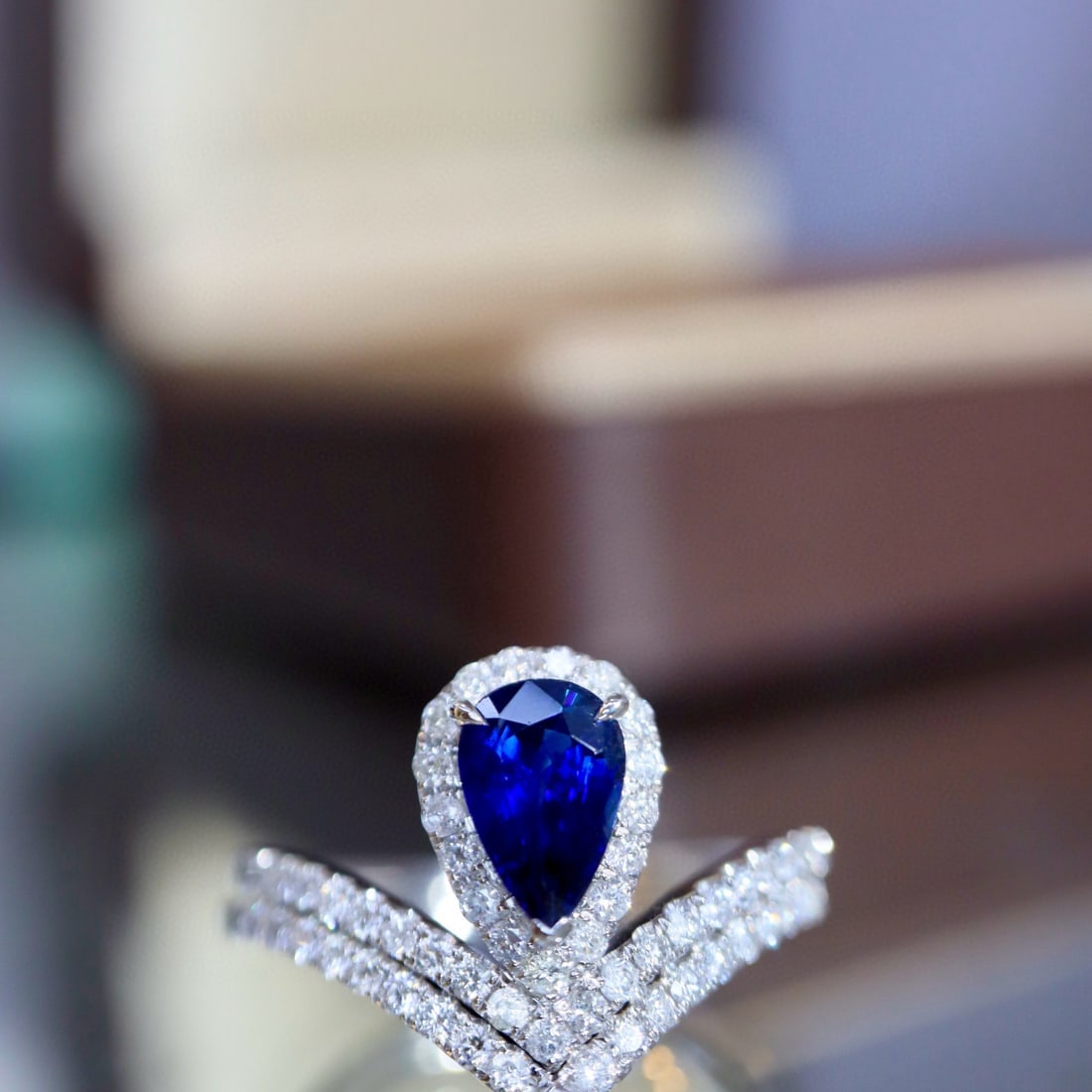 14k Gold 1.32 Ctw Natural Sapphire & Diamond Ring - 5