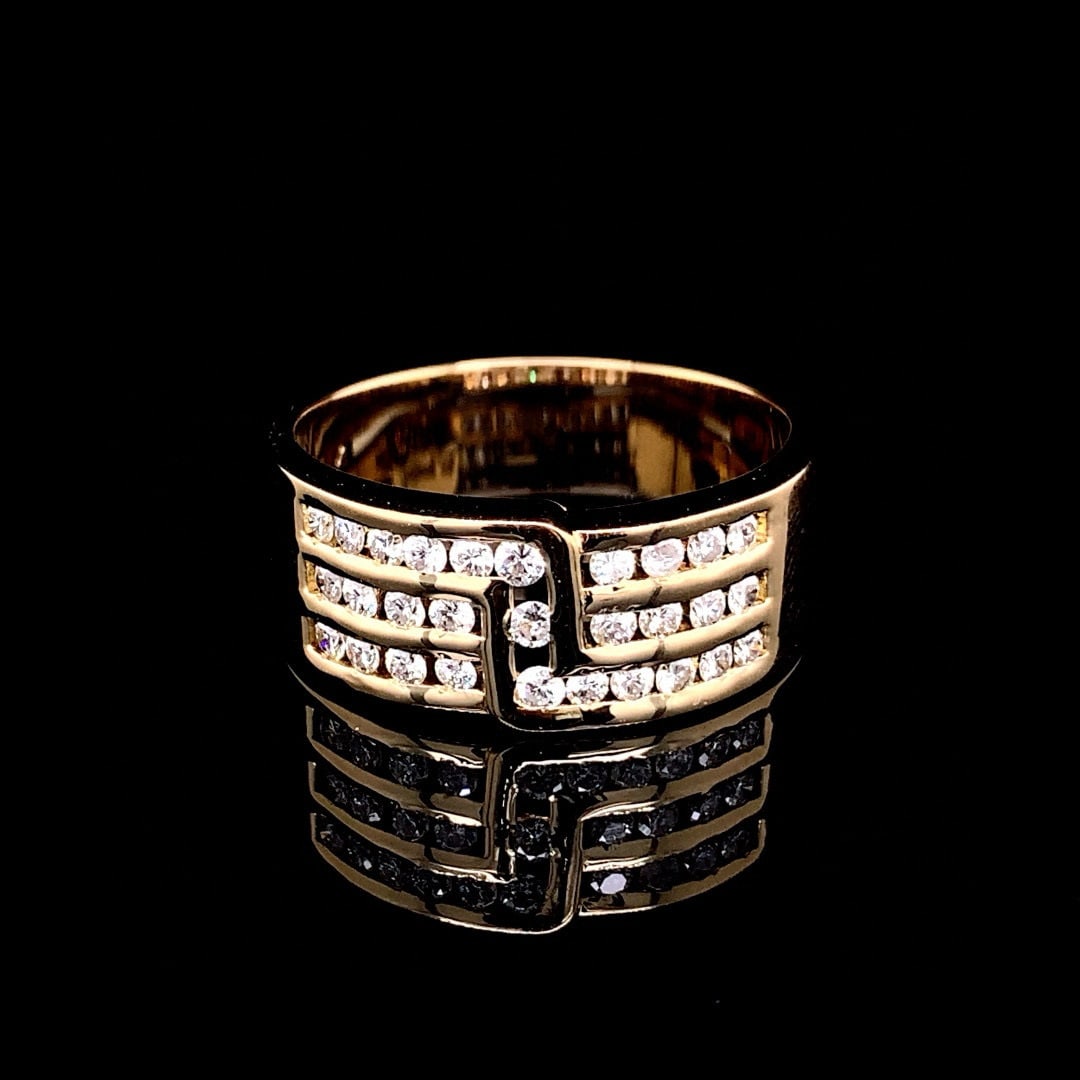 14k Gold 0.54 Ct Natural H Diamond Ring: Ref:230996161 // gold content:14k gold // ring size:7. 25us // // main gemstone:diamond // shape:round // carat weight:0. 54ct // clarity grade:vs-si // color:h // treatment:natural // cut grade:g //