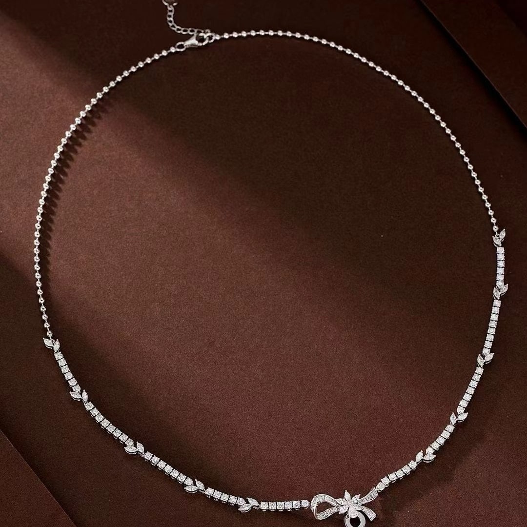 14k Gold 3.62 Ctw Natural H Diamond Necklace: Ref:230996164 // gold content:14k gold // main gemstone:diamond // shape:marquise // carat weight:1. 10ct // clarity grade:vs-si // color:h // treatment:natural // // adjacent gemstone 2 : diamond // 