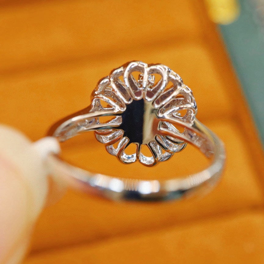 14k Gold 1.54 Ctw Natural Sapphire & Diamond Ring - 4