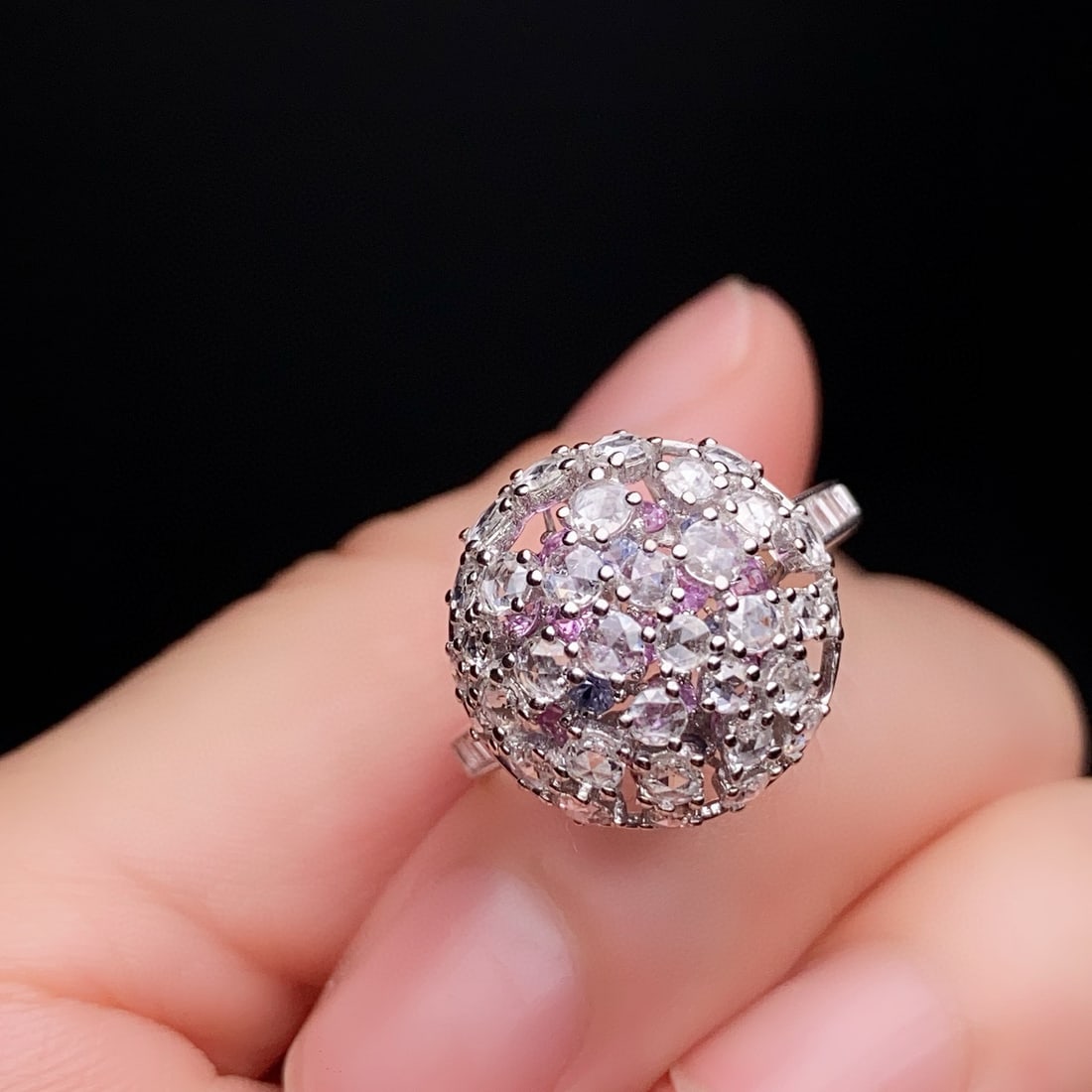 14k Gold 0.85 Ct Natural H Diamond Ring - 3