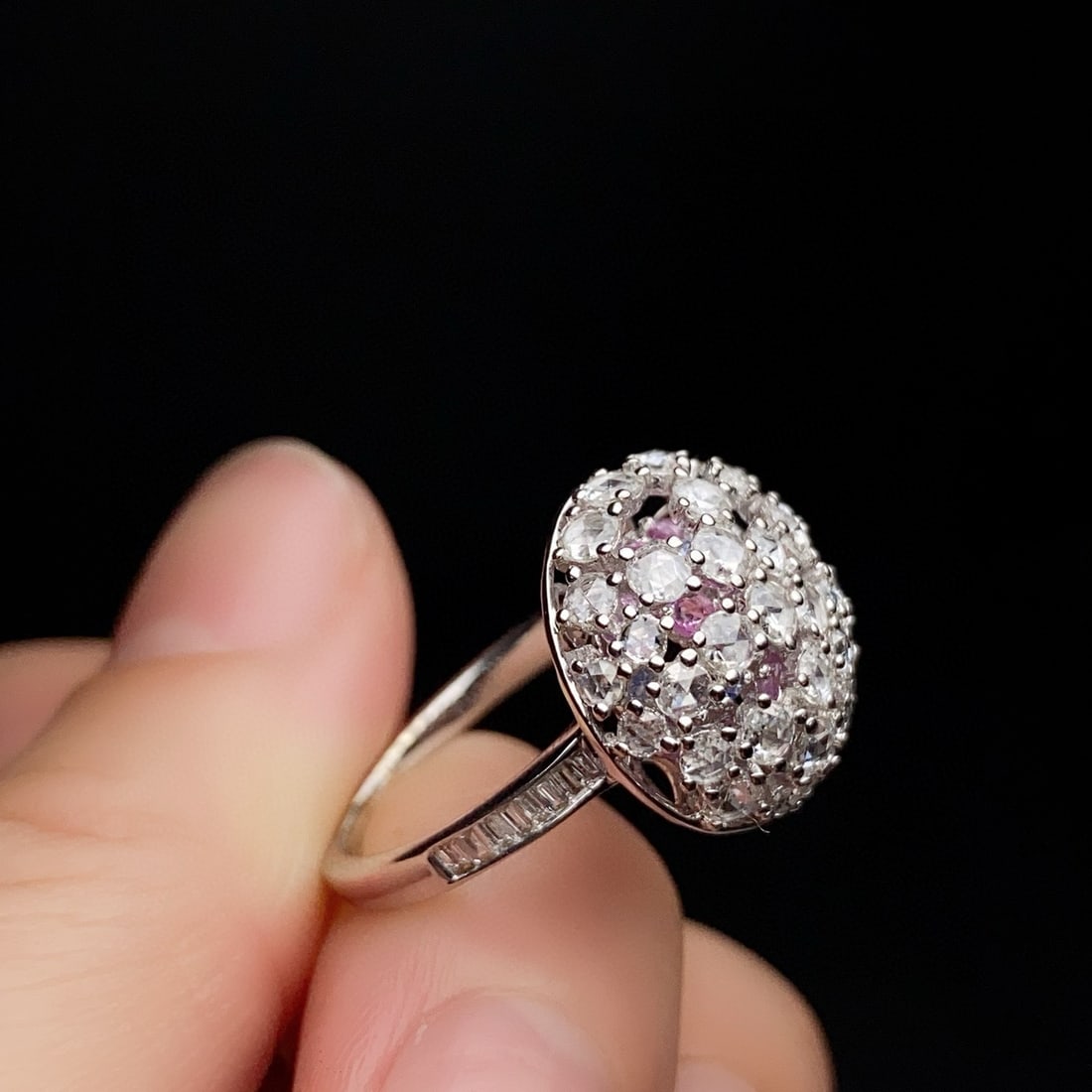 14k Gold 0.85 Ct Natural H Diamond Ring - 4