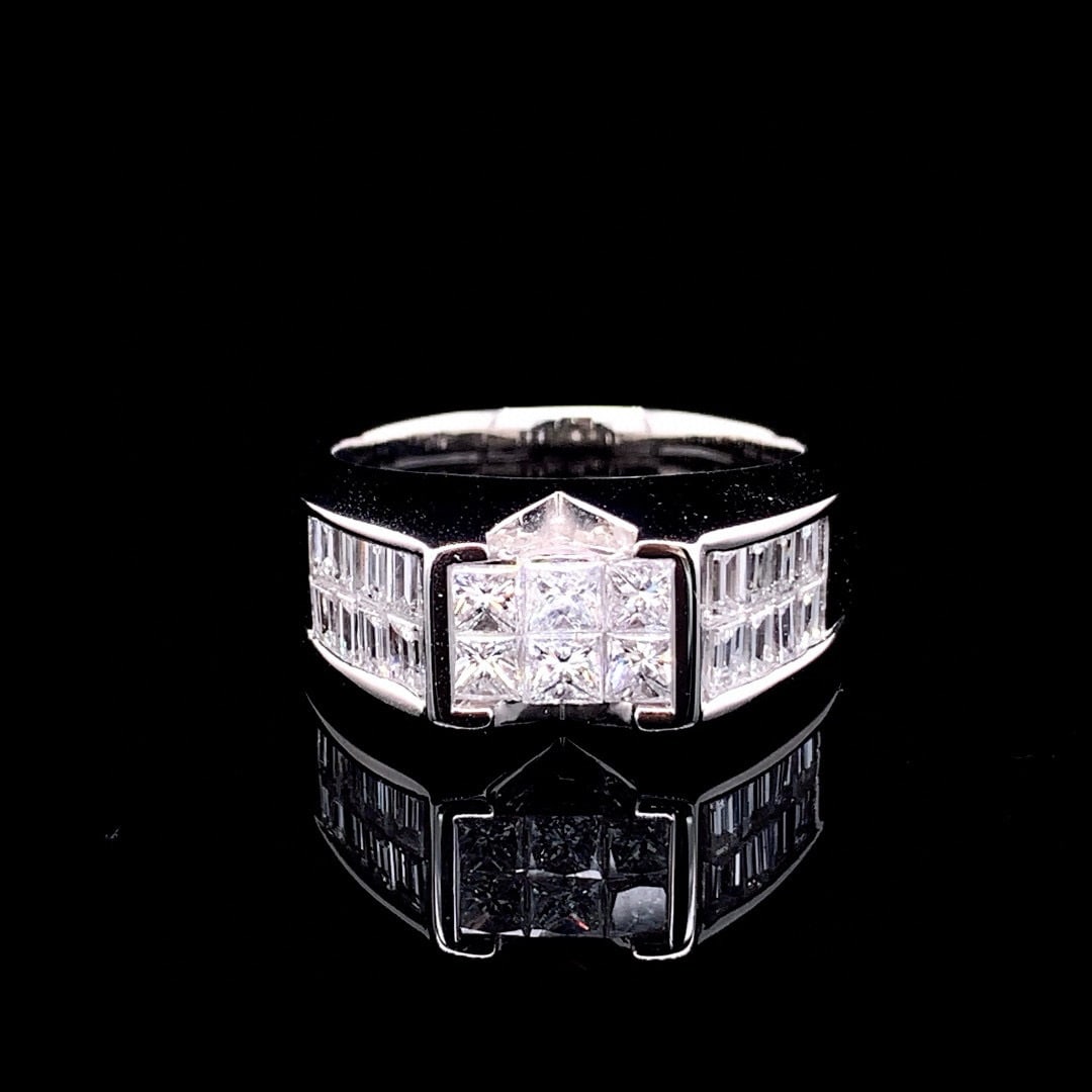 14k Gold 1.02 Ct Natural H Diamond Ring: Ref:230996203 // gold content:14k gold // ring size:7. 25us // // main gemstone:diamond // shape:multiply // carat weight:1. 02ct // clarity grade:vs-si // color:h // treatment:natural // Condition: