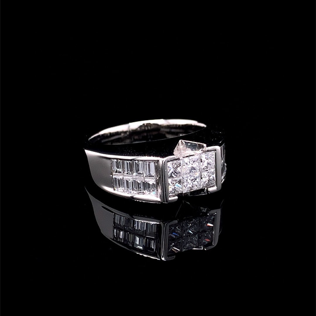 14k Gold 1.02 Ct Natural H Diamond Ring - 3